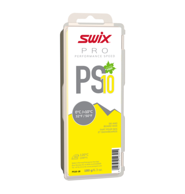 Swix Swix PS10 Yellow 0C to 10C Glide Wax, 180g