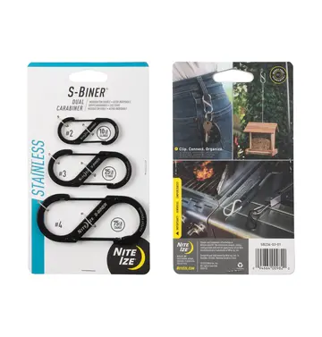 Nite Ize Nite Ize S-Biner® Stainless Steel Dual Carabiner Combo - 3 Pack