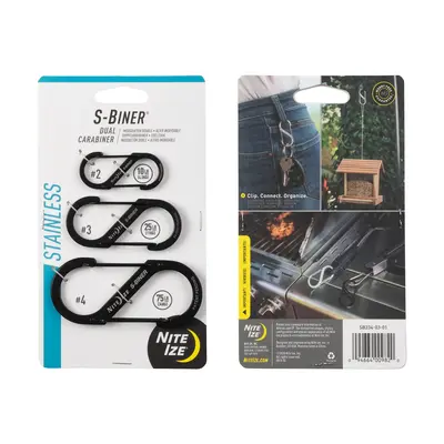 Nite Ize S-Biner® Stainless Steel Dual Carabiner Combo - 3 Pack