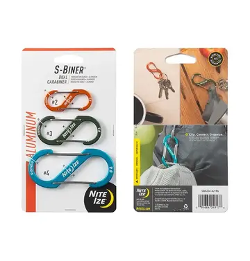 Nite Ize Nite Ize S-Biner® Aluminum Dual Carabiner #4 - 3 Pack