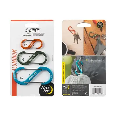 Nite Ize S-Biner® Aluminum Dual Carabiner #4 - 3 Pack