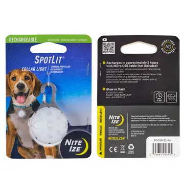 Nite Ize Nite Ize Spotlit Rechargeable Collar Light - White