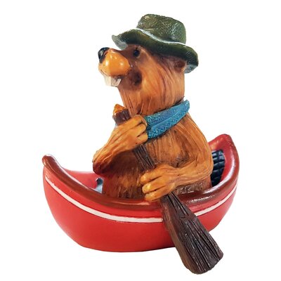 Buddy The Beaver Paddling Ornament