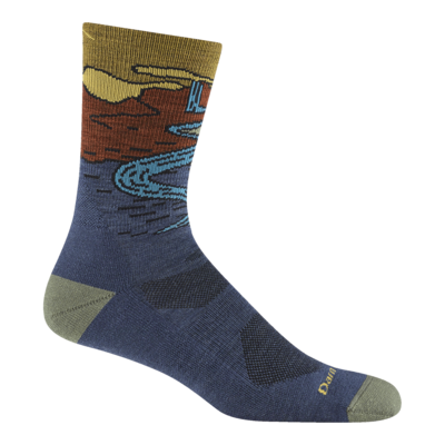 Darn Tough Chasing Waterfalls Cushioned Lightweight Hiking Micro Crew Sock Men's 5020