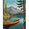 Canoe Lake/Mountains Travel Jigsaw Puzzle