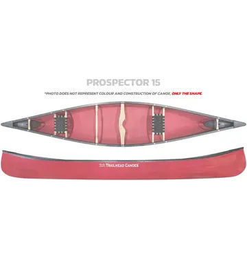 Trailhead Canoes Trailhead Canoes Prospector 15 Carbon Kevlar  /  Composite Trim