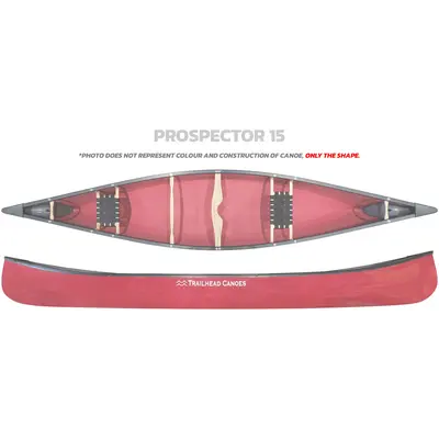 Trailhead Canoes Prospector 15 Carbon Kevlar  /  Wood Trim