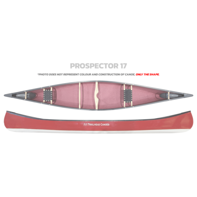 Trailhead Canoes Prospector 17 Carbon Kevlar / Composite Trim