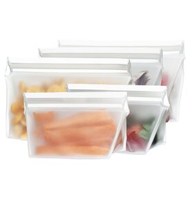 (re)Zip (re)zip 5-piece Stand-Up Leakproof Reusable Storage Bag Kit