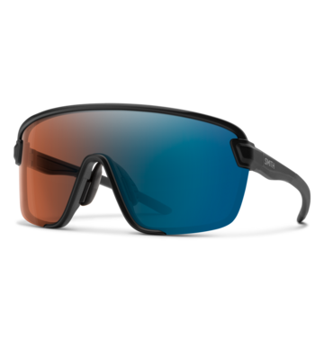 Smith Optics Smith Bobcat Sunglasses Matte Black with ChromaPop Glacier Photochromic Copper Blue Mirror Lens