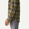 Patagonia Canyonite Flannel Shirt Men's Trail Rider/Pond Green L