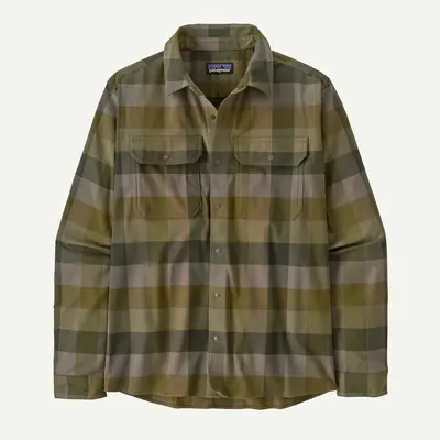 Patagonia Canyonite Flannel Shirt Men's Trail Rider/Pond Green S
