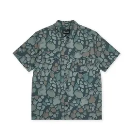 Hooke Hooke River Camo Short Sleeve Button Up Shirt Men's