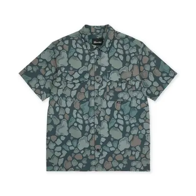Hooke River Camo Short Sleeve Button Up Shirt Men's