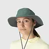 Women's Solar Roller Sun Hat Khaki-rice Embroidery XL