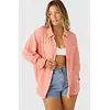 O'Neill Leni Relaxed Button Up Long Sleeve Shirt Women's
