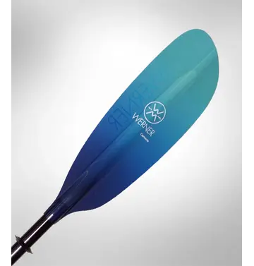 Werner Paddles Werner Camano 2pc Bent Shaft Kayak Paddle Gradient Abyss 240 cm Small Shaft