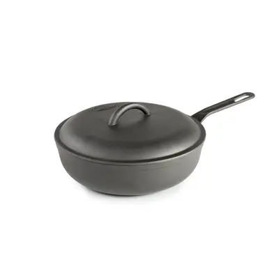 GSI Guidecast Deep Fry Pan with Lid 12"
