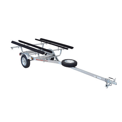Malone Pre-Built MicroSport 2 Kayak Trailer Package (2 Sets Bunks, Spare Tire)