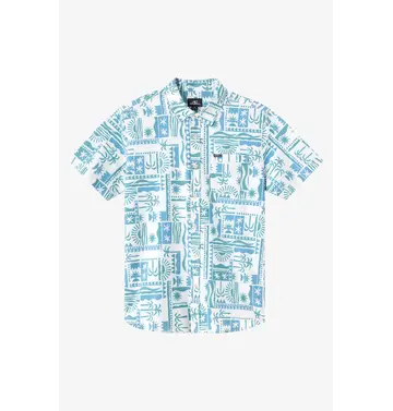 O'Neill O'Neill UPF Slub Standard Woven Short Sleeve Button Up Shirt Men's