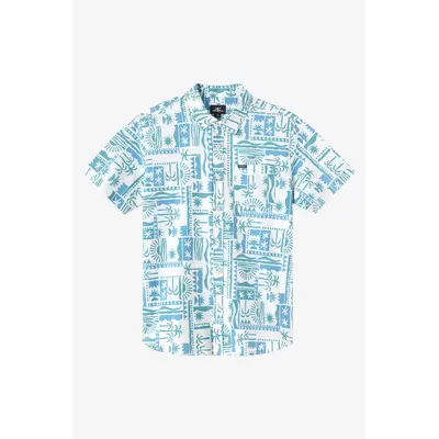 O'Neill UPF Slub Standard Woven Short Sleeve Button Up Shirt Men's