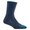 Darn Tough Solid Basic No-Cushion Lightweight Lifestyle Crew Sock Women's 6012 Denim L