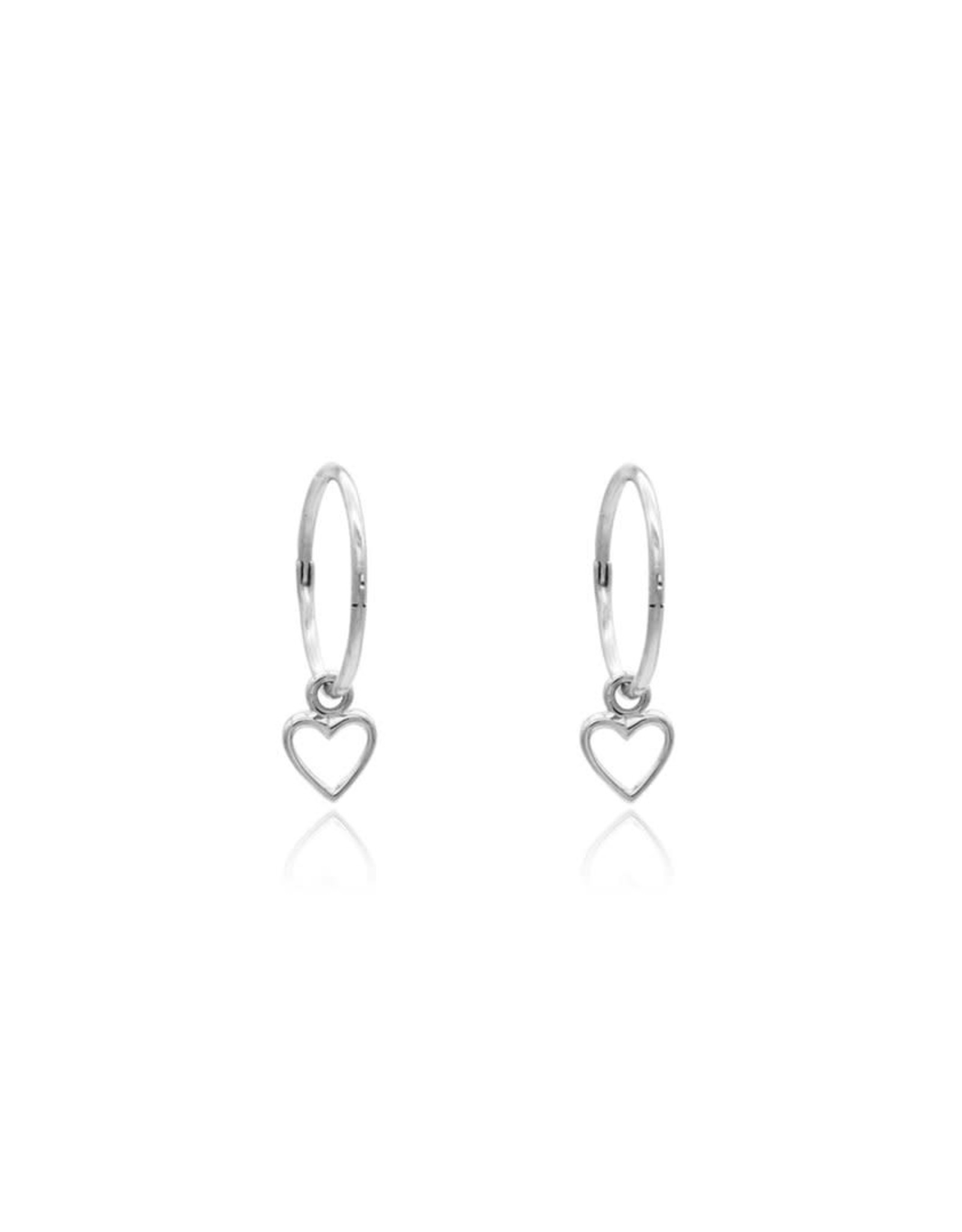 SOLIDGOLD -14K Real Gold Filled Endless Infinity Hoop Sleeper Earrings in  White Gold | 18mm - Walmart.com