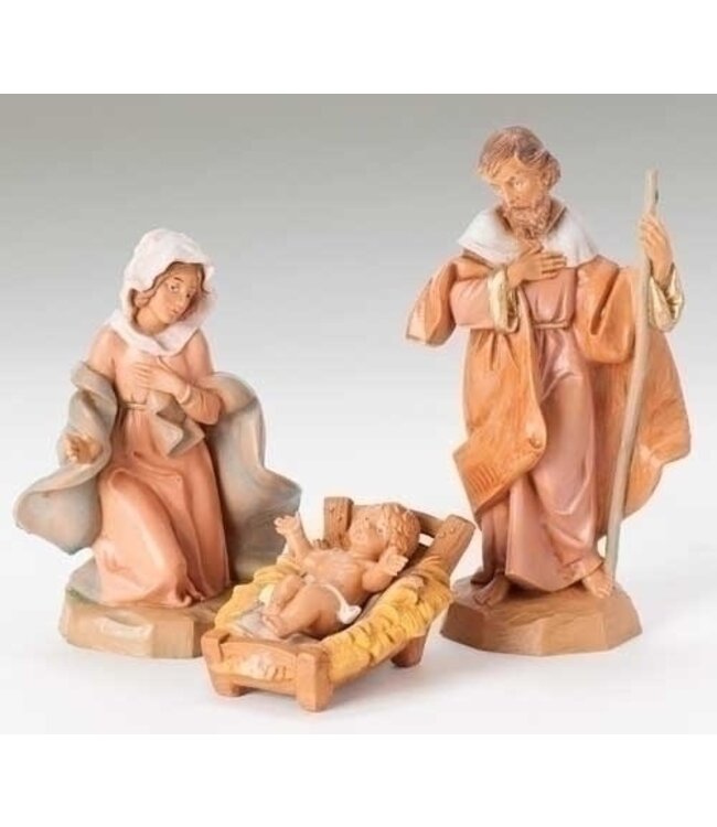 FONTANINI Holy Family Set - 5" 3 Figures  Fontanini