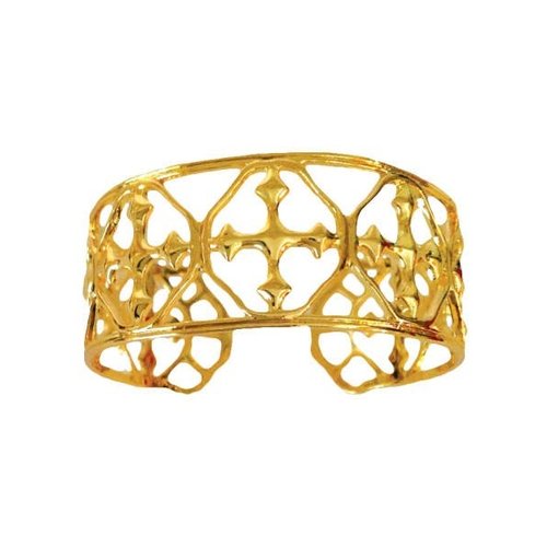 BRACELET CUFF SMALL GOLD SHIELD OF FAITH by GRACEWEAR BRACELET CUFF SMALL GOLD SHIELD OF FAITH by GRACEWEAR