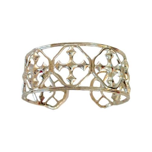 BRACELET CUFF SMALL RHODIUM SHIELD OF FAITH by GRACEWEAR BRACELET CUFF SMALL RHODIUM SHIELD OF FAITH by GRACEWEAR