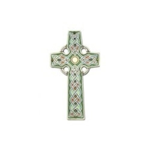 CELTIC WALL CROSS WITH COLOR INLAY 8.5" CELTIC WALL CROSS WITH COLOR INLAY 8.5"