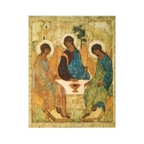 HOLY TRINITY ICON BY RUBLEV - SMALL 5" X 6" HOLY TRINITY ICON BY RUBLEV - SMALL 5" X 6"