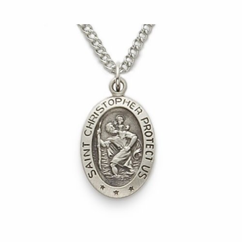 MEDAL ST CHRISTOPHER 5/8" OVAL MEDAL ST CHRISTOPHER 5/8" OVAL