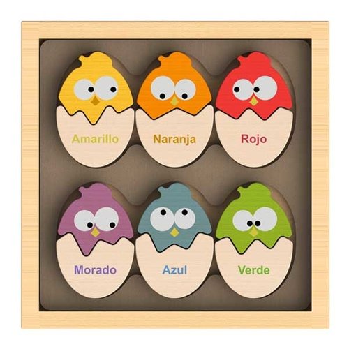 BeginAgain COLORS N EGGS BILINGUAL PUZZLE BeginAgain COLORS N EGGS BILINGUAL PUZZLE