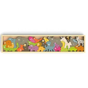 BeginAgain ANIMAL PARADE A TO Z PUZZLE & PLAYSET