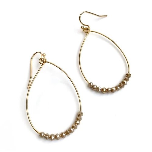 EARRINGS ELLA CHAMPAGNE by ERIN GRAY EARRINGS ELLA CHAMPAGNE by ERIN GRAY