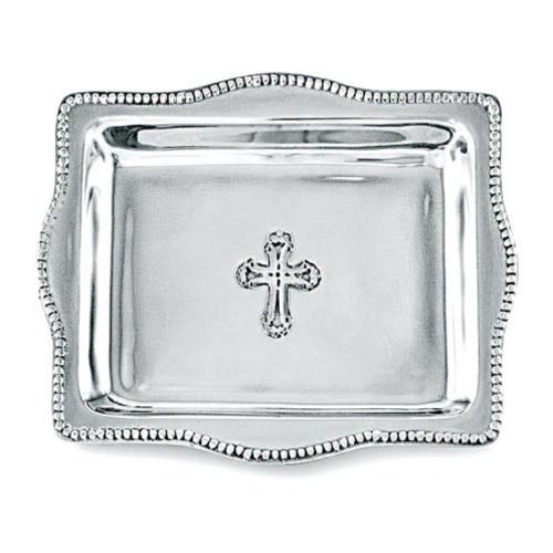 Beatriz Ball TRAY SILVER CROSS 4X6 RECTANGLE Beatriz Ball TRAY SILVER CROSS 4X6 RECTANGLE