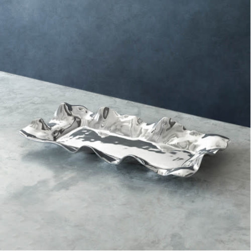 Beatriz Ball TRAY SILVER RECTANGLE LARGE 18 x 9.25 Beatriz Ball TRAY SILVER RECTANGLE LARGE 18 x 9.25