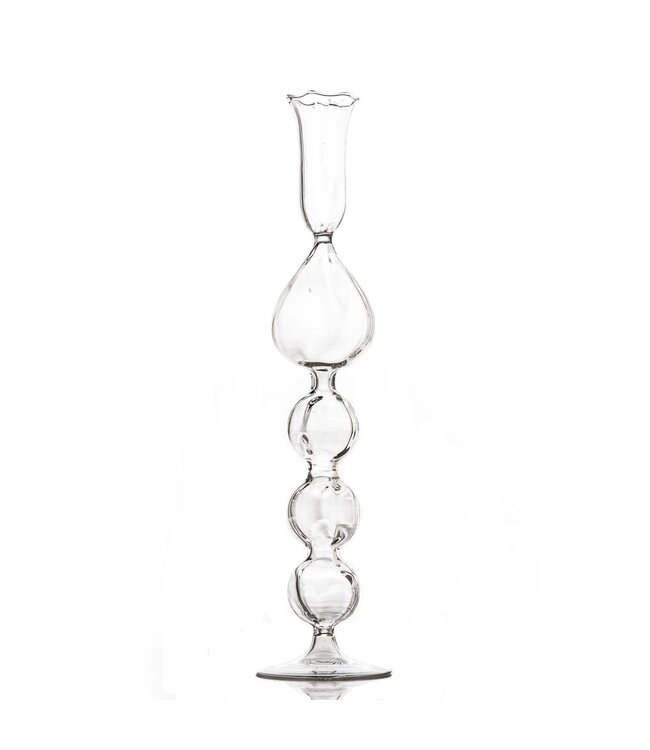 Abigails Candlestick Clear Teardrop Ball
