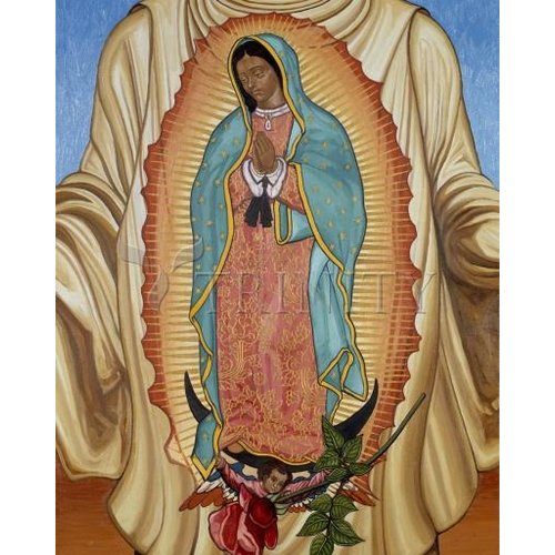 ICON OUR LADY OF GUADALUPE SMALL 4X5 ICON OUR LADY OF GUADALUPE SMALL 4X5