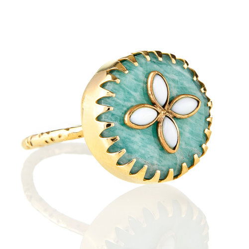 RING ROUND GEMSTONE ELYSSA BASS RING ROUND GEMSTONE ELYSSA BASS