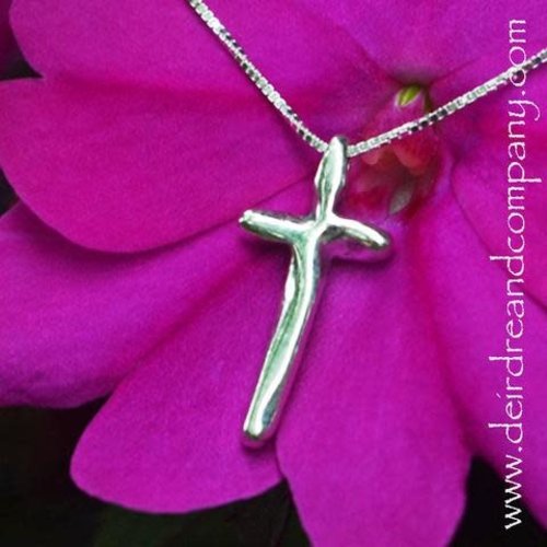 NECKLACE COMPLETE IN CHRIST CROSS STERLING SILVER NECKLACE COMPLETE IN CHRIST CROSS STERLING SILVER