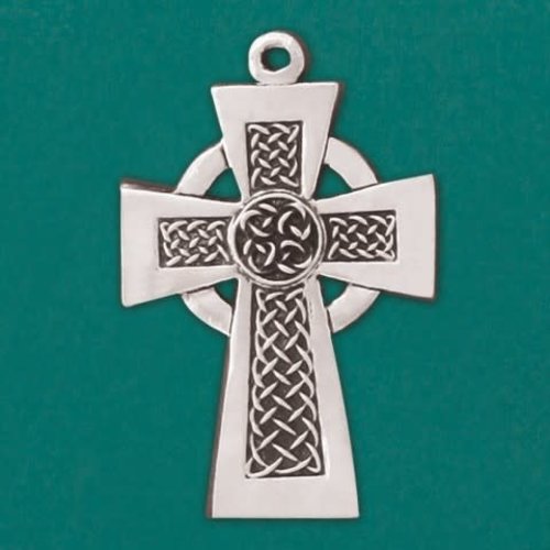 CELTIC CROSS Pewter Ornament by Basic Spirit CELTIC CROSS Pewter Ornament by Basic Spirit