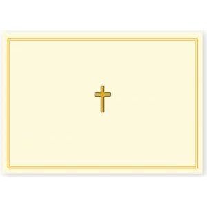 Note Cards - Gold Cross by Peter Pauper Press