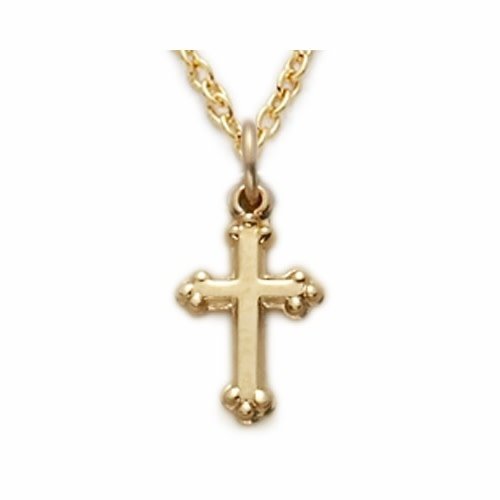 CHILD'S GOLD-FILLED CROSS NECKLACE CHILD'S GOLD-FILLED CROSS NECKLACE