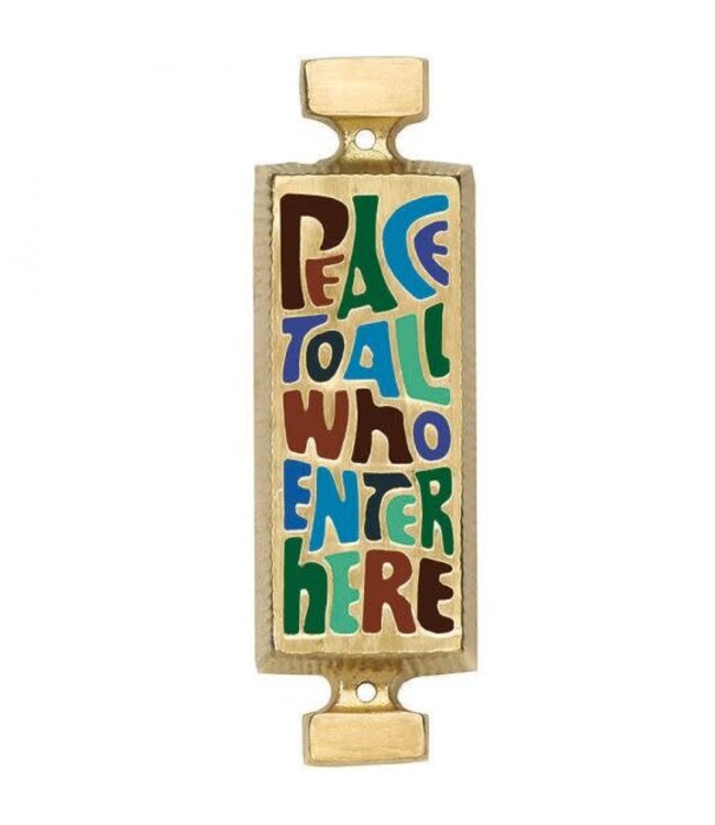 Doorsign Peace To All   4 1/4" X 1 1/4" X 1/4"