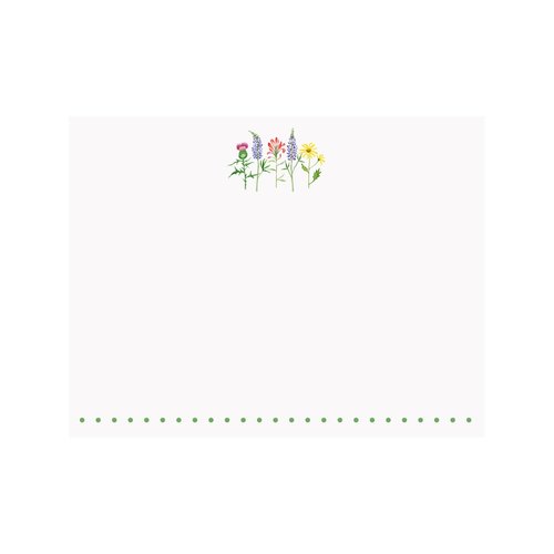 NOTE CARDS FLAT - WILDFLOWERS, Box of 10 NOTE CARDS FLAT - WILDFLOWERS, Box of 10