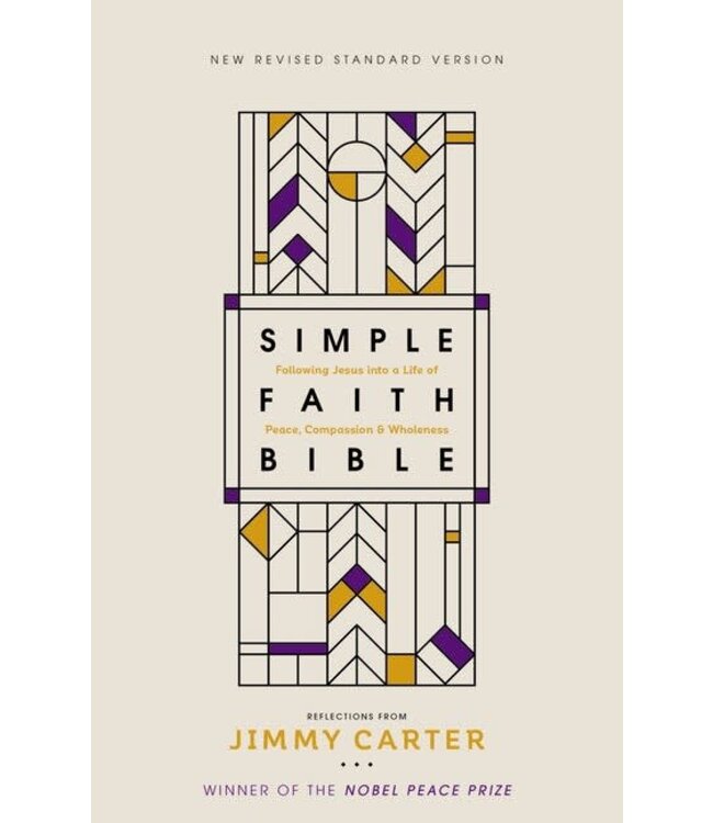 NRSV  Simple Faith Bible With Commentary by Jimmy Carter