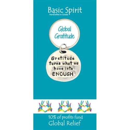 PEWTER KEY CHAIN GRATITUDE from Basic Spirit PEWTER KEY CHAIN GRATITUDE from Basic Spirit