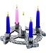 Advent Wreath Celtic Design Pewter Finish